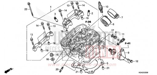 CULASSE CBF300NAJ de 2018